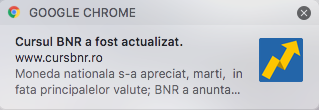 notificare curs bnr